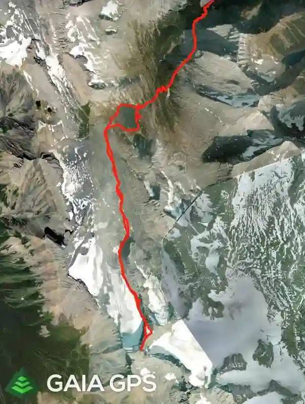 Route map for Mount Alberta involving 31.14km of distance and 2799m of elevation gain.